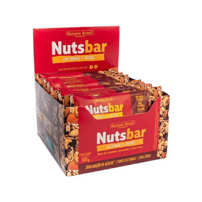 Nuts Bar Castanha E Frutas (25g) Banana Brasil - Loja Do Suplemento