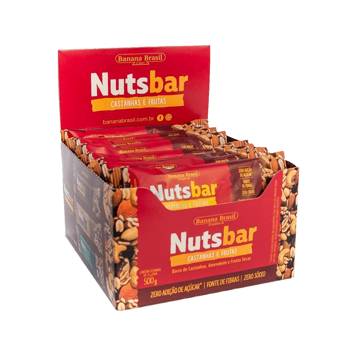 Nuts Bar Castanha E Frutas (25g) Banana Brasil - Loja Do Suplemento