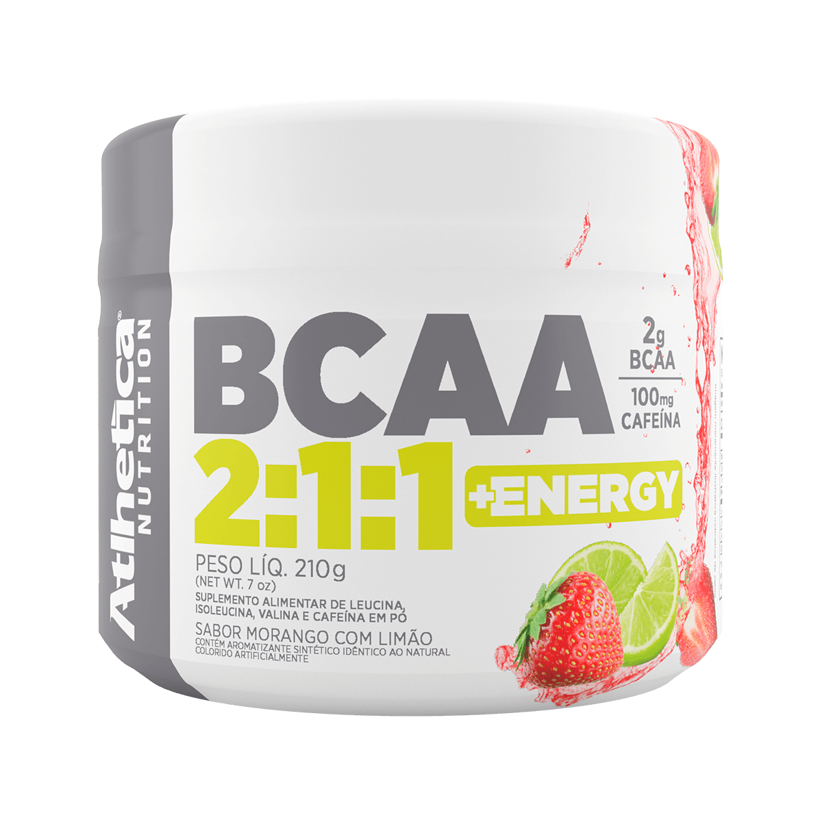 BCAA 221 + Energy (210g) Atlhetica Nutrition Loja do Suplemento